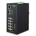 Planet Switch  4-p Gigabit 2xSFP 4xPoE+ Industri IP30 DIN RPS B144W